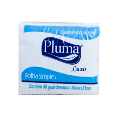 Guardanapo Luxo 20X21 50X100 Un - Pluma