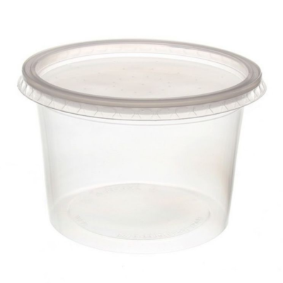 Kit Pote Redondo 1500 Ml Rioplastic 25 Un