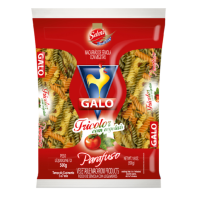 Macarrao Tricolori Parafuso Galo  (20X500G)