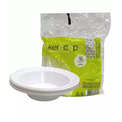 Prato Branco 21 Cm Kerocopo 10 Un