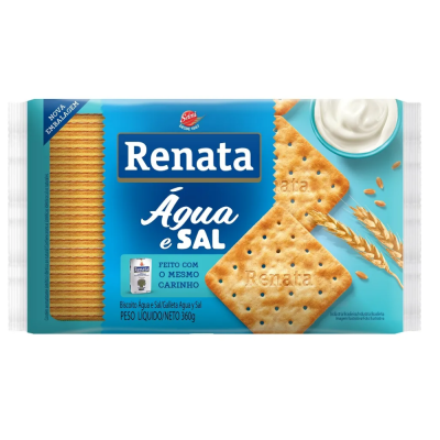 Biscoito Agua E Sal Renata 20X360G