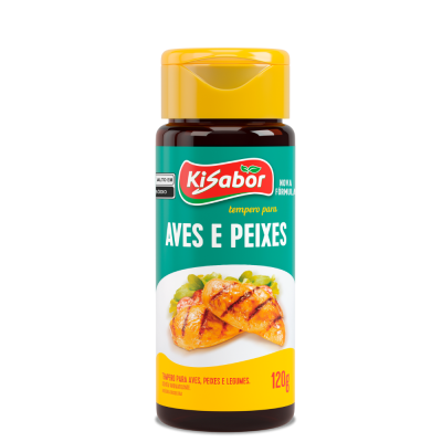 Tempero Para Aves E Peixes  Kisabor 12X120G