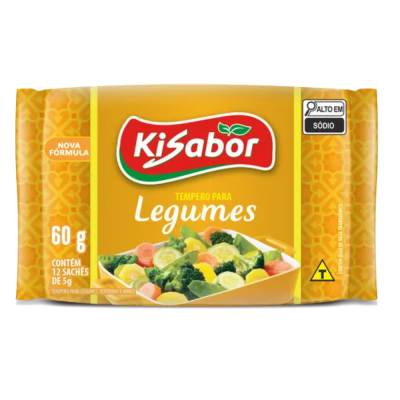 Tempero Para Legumes Kisabor 30X12X5G