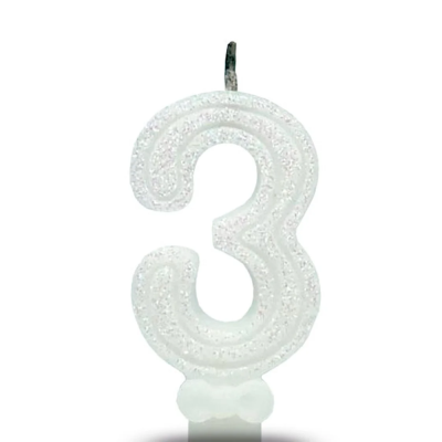 Vela Super N 3 Branca 10 Un - Bianco