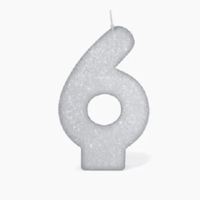 Vela Teimosa N 6 Branca 10 Un - Bianco