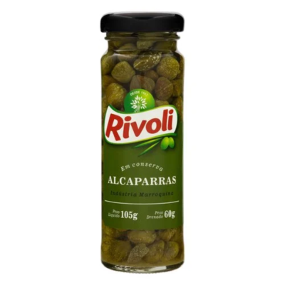 Alcaparras Em Conserva Rivoli Vidro 12X60G
