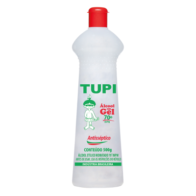 Alcool Gel 70 Neutro Tupi  12X500G