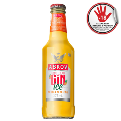 Askov Ice Gin  Frutas Tropicais 6X275Ml