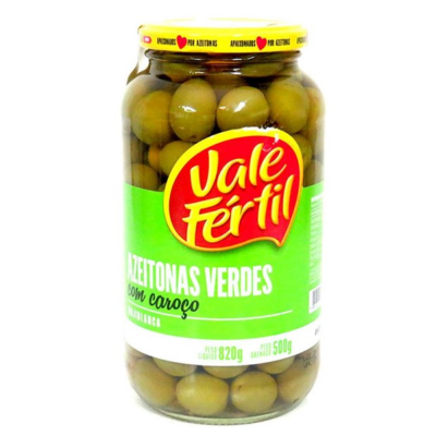 Azeitona Verde Vidro Vale Fertil 12X500G