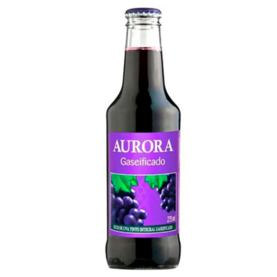 Suco Uva Tinto Gaseficado Vidro Aurora 6X275Ml