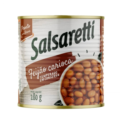 FEIJAO CARIOCA LATA EASY OPEN SALSARETTI 24X280G