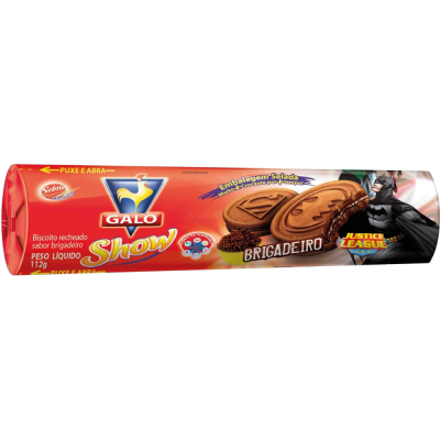 Biscoito Show Recheado Chocolate Galo 36X112G