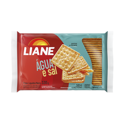 BISCOITO AGUA E SAL 330G LIANE
