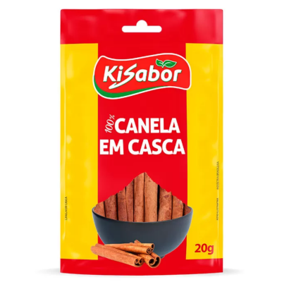 Kit 12 pacotes com 20g de Canela Em Casca Kisabor