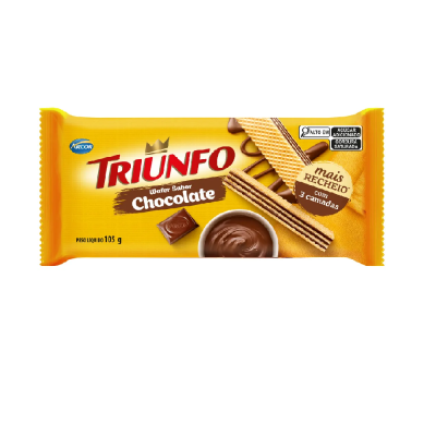 WAFER CHOCOLATE TRIUNFO 6X105G