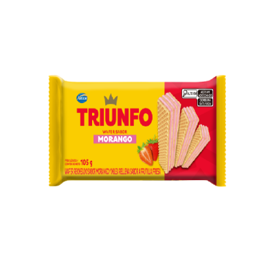WAFER MORANGO TRIUNFO 6X105G