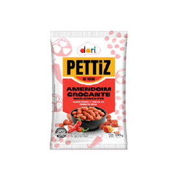 AMENDOIM PETTIZ PIMENTA VERMELHA CROCANTE 500G