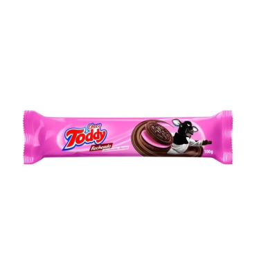BISCOITO RECHEADO MORANGO TODDY 11X100G