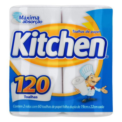TOALHA DE PAPEL KITCHEN 12X2UN