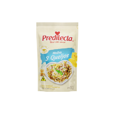MOLHO TRES QUEIJOS STAND UP PREDILECTA 24X240G