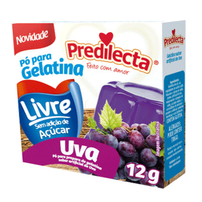 GELATINA PO ZERO UVA PREDILECTA 36X20G