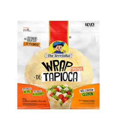 WRAP DE TAPIOCA ORIGINAL DA TERRINHA 12X150G