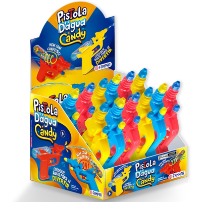 CONFEITO PISTOLA D AGUA CANDY DISPLAY C 12 UN