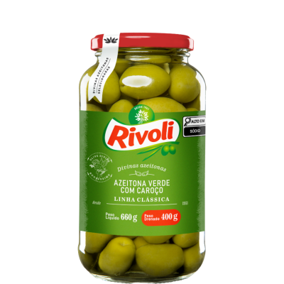 AZEITONA VERDE VIDRO RIVOLI 12X400G