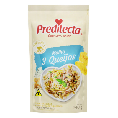 MOLHO TRES QUEIJOS STAND UP PREDILECTA 24X240G
