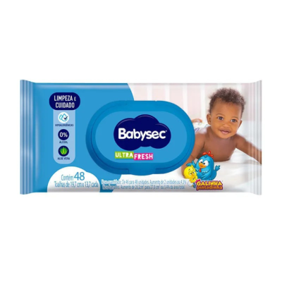 TOALHA UMEDECIDA BABYSEC 24X48 UN