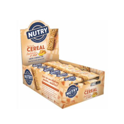 BARRA CEREAL BANANA MEL NUTRY 24X22G