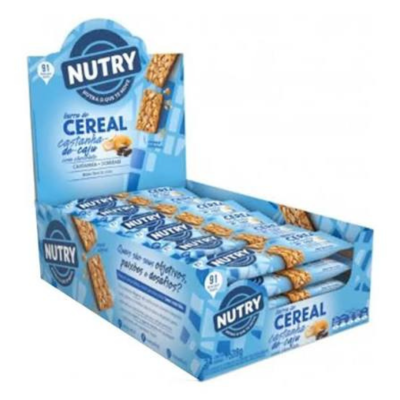 BARRA CEREAL CAJU CHOCOLATE NUTRY 24X22G