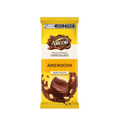 CHOCOLATE AMENDOIM ARCOR 12X80G