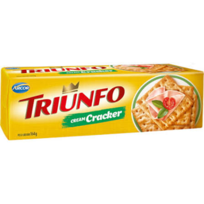 BISCOITO CREAM CRACKER TRIUNFO 10X164G