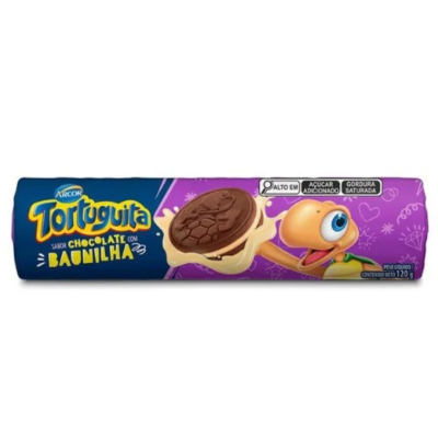 BISCOITO RECH TORTUGUITA CHOCO BAUNILHA 7X120G