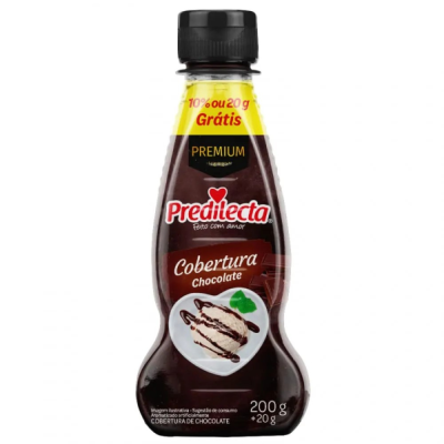 COBERTURA CHOCOLATE BISNAGA PREDILECTA 12X200G