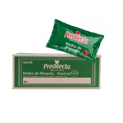 MOLHO DE PIMENTA SACHE PREDILECTA 144X3ML