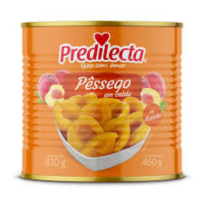 PESSEGO CALDA LATA PREDILECTA 12X450G