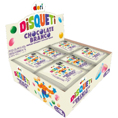 DISQUETI CHOCOLATE BRANCO DORI 24X18G