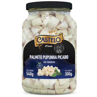 PALMITO PUPUNHA CASTELO 15X300G