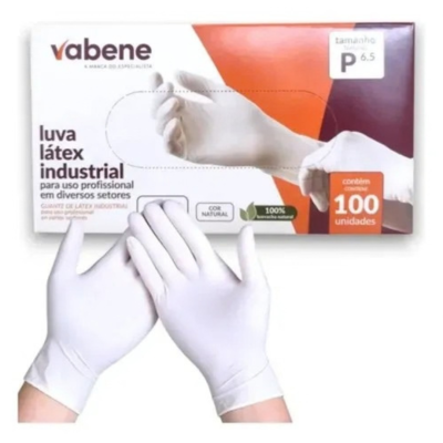 LUVA LATEX PEQUENA VABENE 100 UN