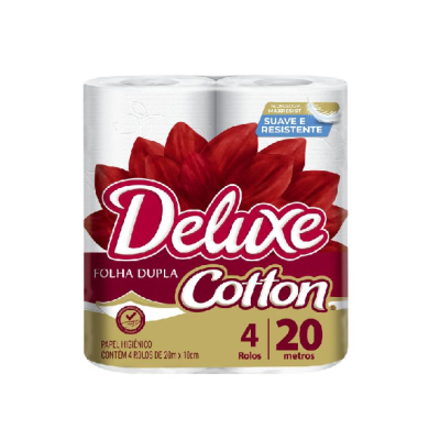 PAPEL HIGIENICO FOLHA DUPLA  DELUXE 20M 16X4