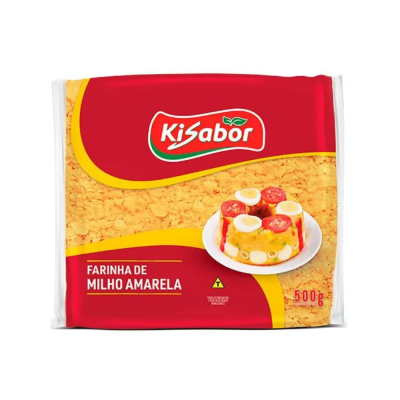 Farinha De Milho Amarela Kisabor 12X500G