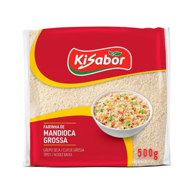 Farinha Mandioca Grossa Kisabor 12X500G