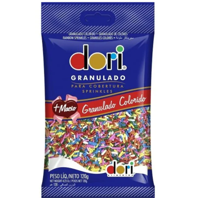 Granulado Confeito Colorido Dori 30X120G