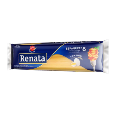 Macarrao Espaguete 8 C/Ovos Renata (30X500G)