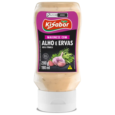 Maionese Alho E Ervas Kisabor 12X200G