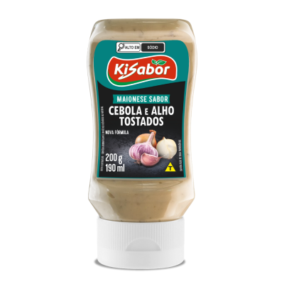 Maionese Cebola Alho Tostado Kisabor 12X200G