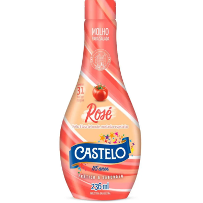 Molho Salada Rose Castelo 12X236 Ml