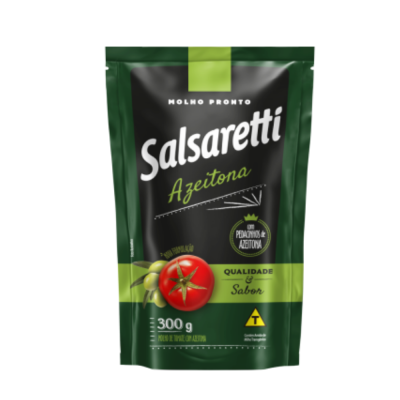 Molho Tomate Azeitonas Salsaretti 32X300G